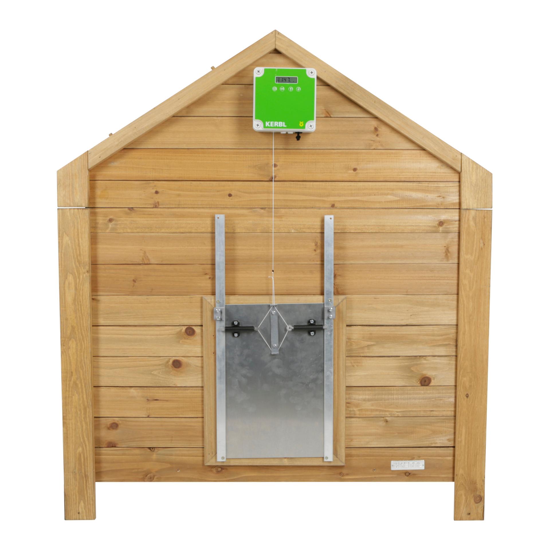 Selbstverriegelung für automatische Hühnertür