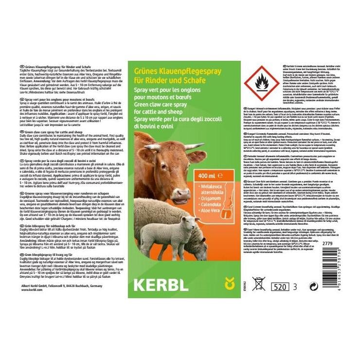 Grünes Klauenpflegespray