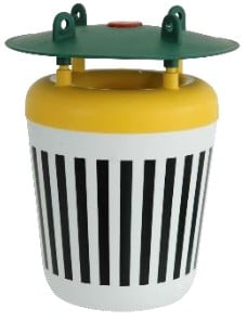 Mottenfalle Black Stripe inkl. Lockstoff und Klebeplatte / 1 Stk.