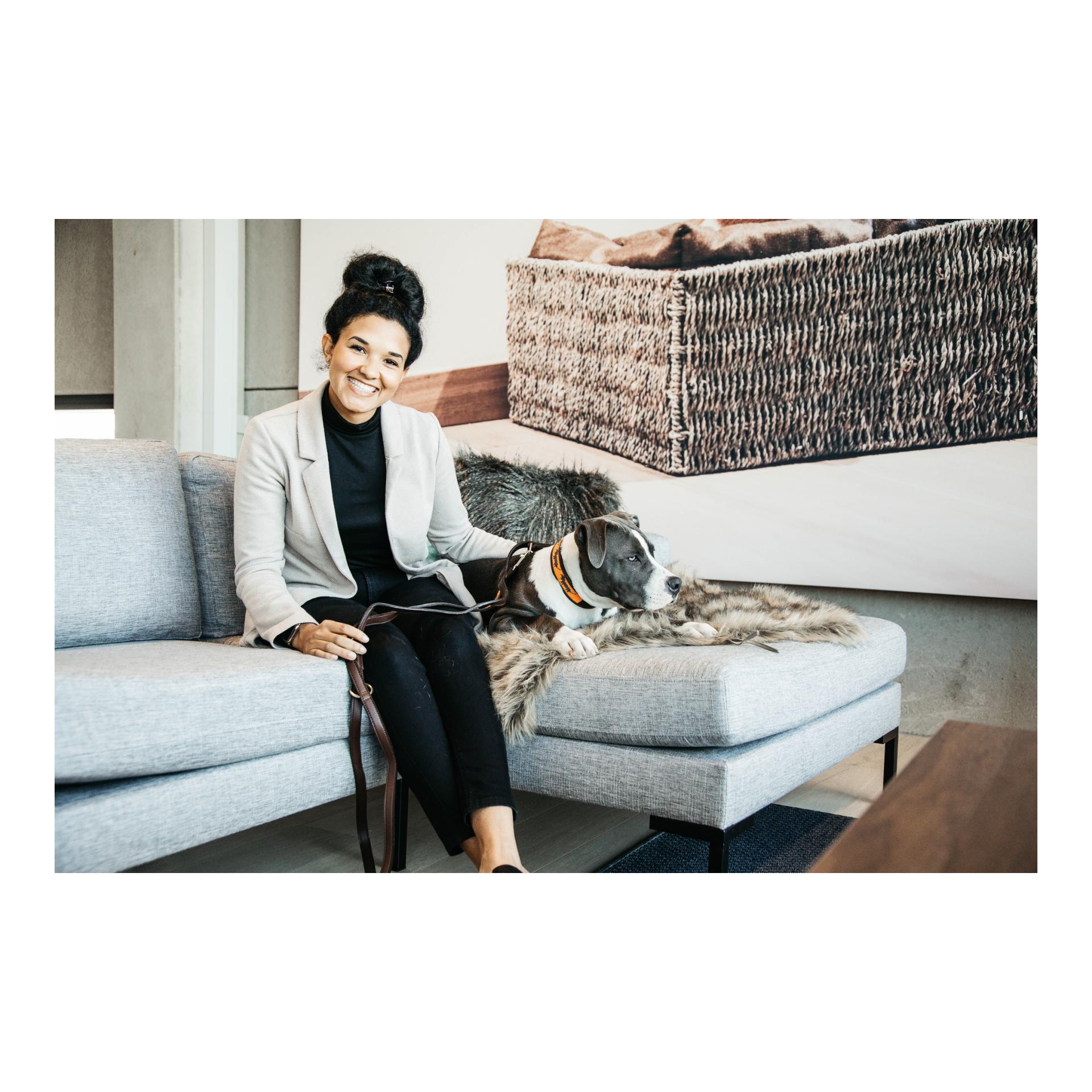 Hundeleine Handgemacht Pearls - orange/schwarz