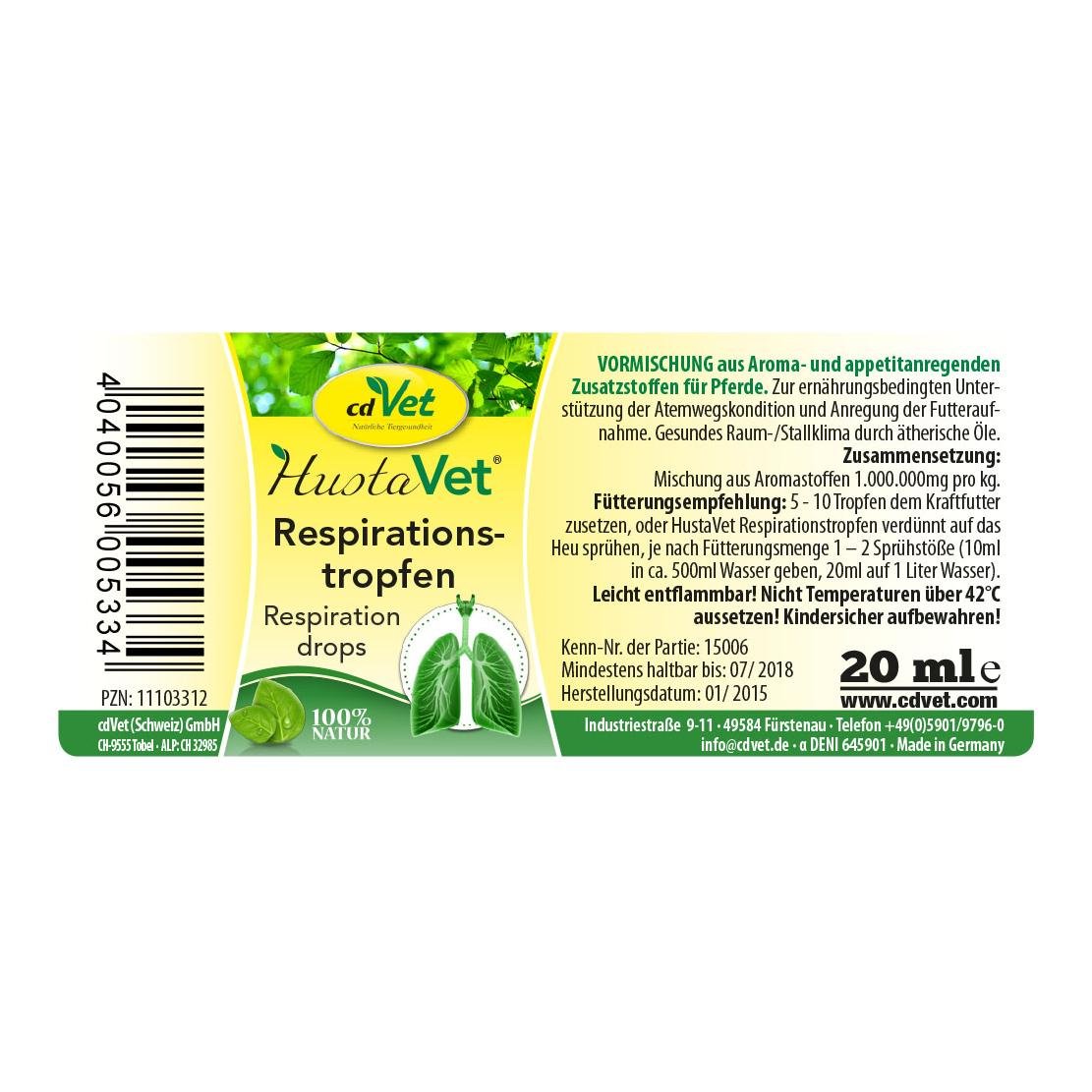 HustaVet Respirationstropfen 