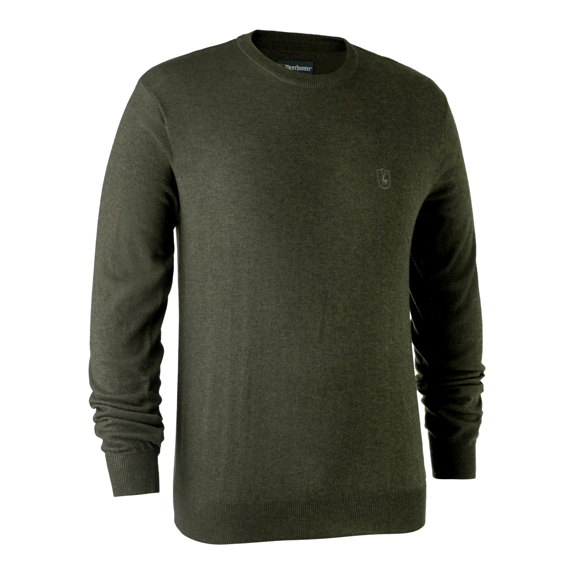 Image of Deerhunter Kingston Pullover mit Rundhals - Green Melange bei Hauptner.ch