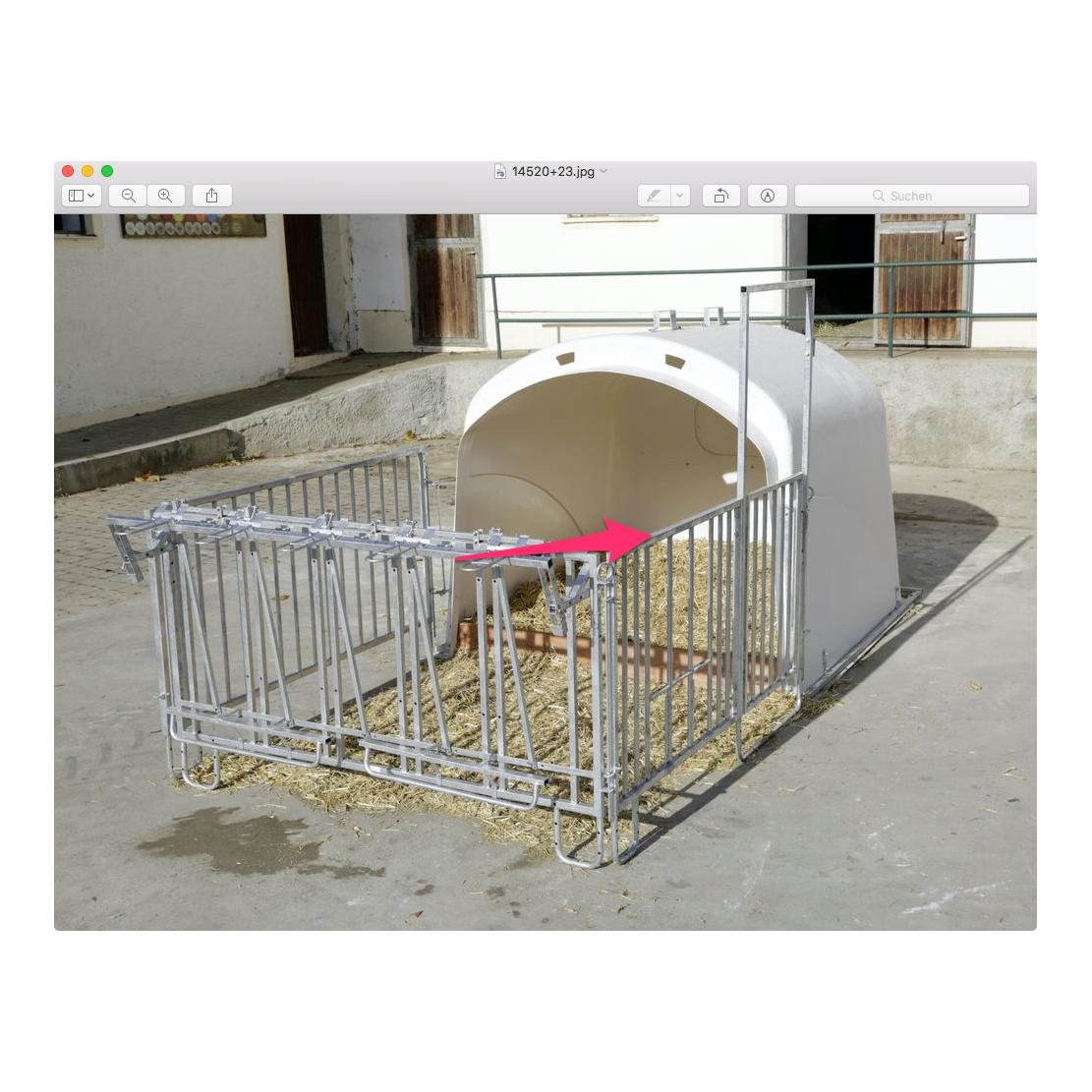 Zaunsatz für 14520 Mod.2020 mit Tränkeeimer und Troghalter