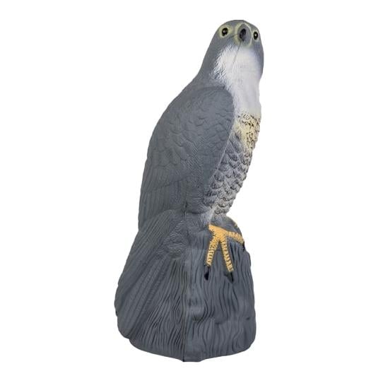 Bradas Vogelabwehr Falke sitzend - grau/weiss