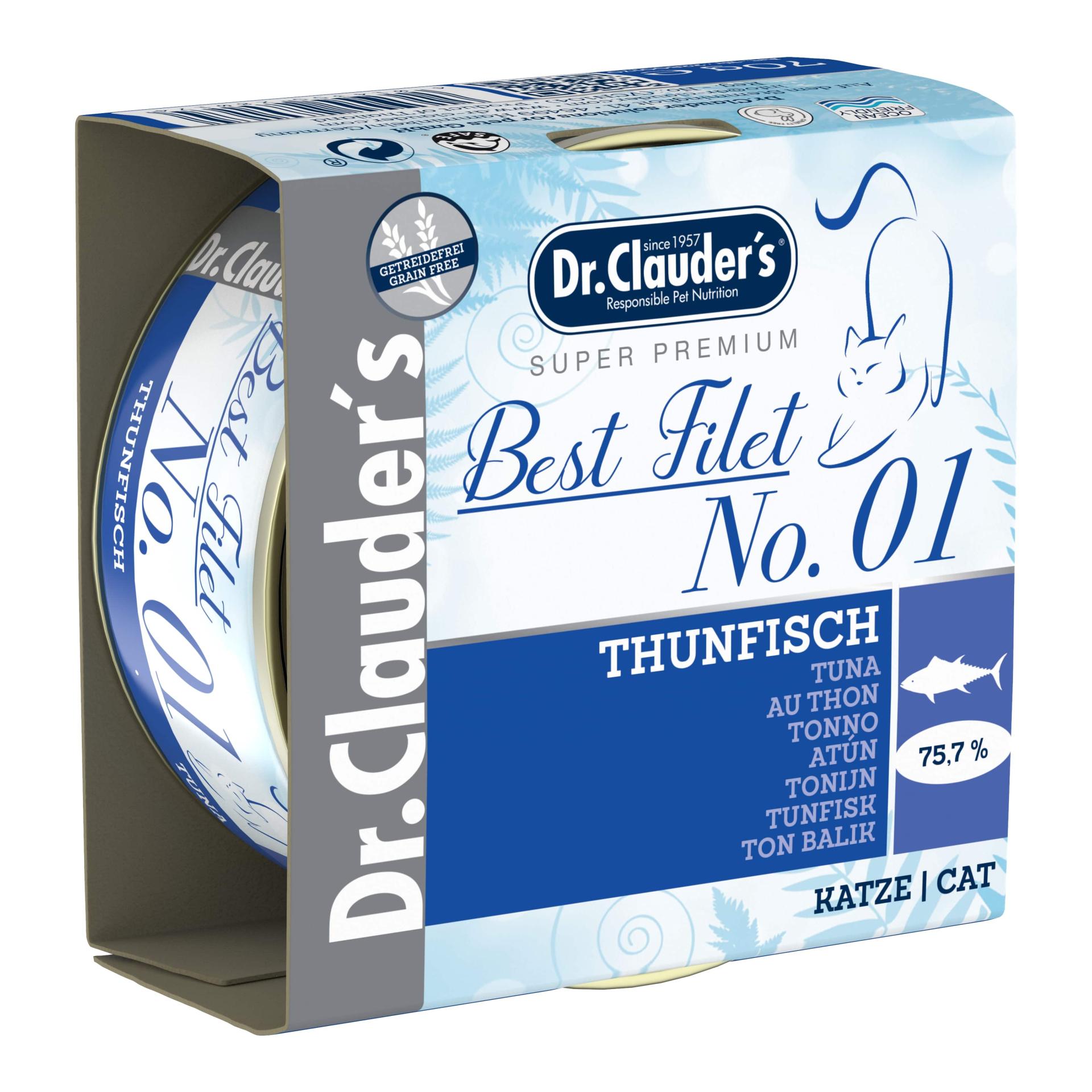 Image of Dr.Clauder's Best Filet No1 Thunfisch 70g - Blau - bei Hauptner.ch