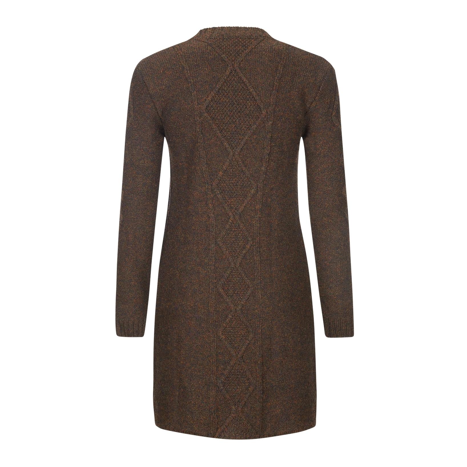 Strickmantel Damen Krumau - Braun