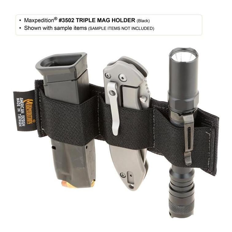 Suport modulable de rangement triple de Maxpedition - noir