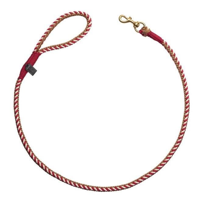 Führleine Tinnum - rot/beige