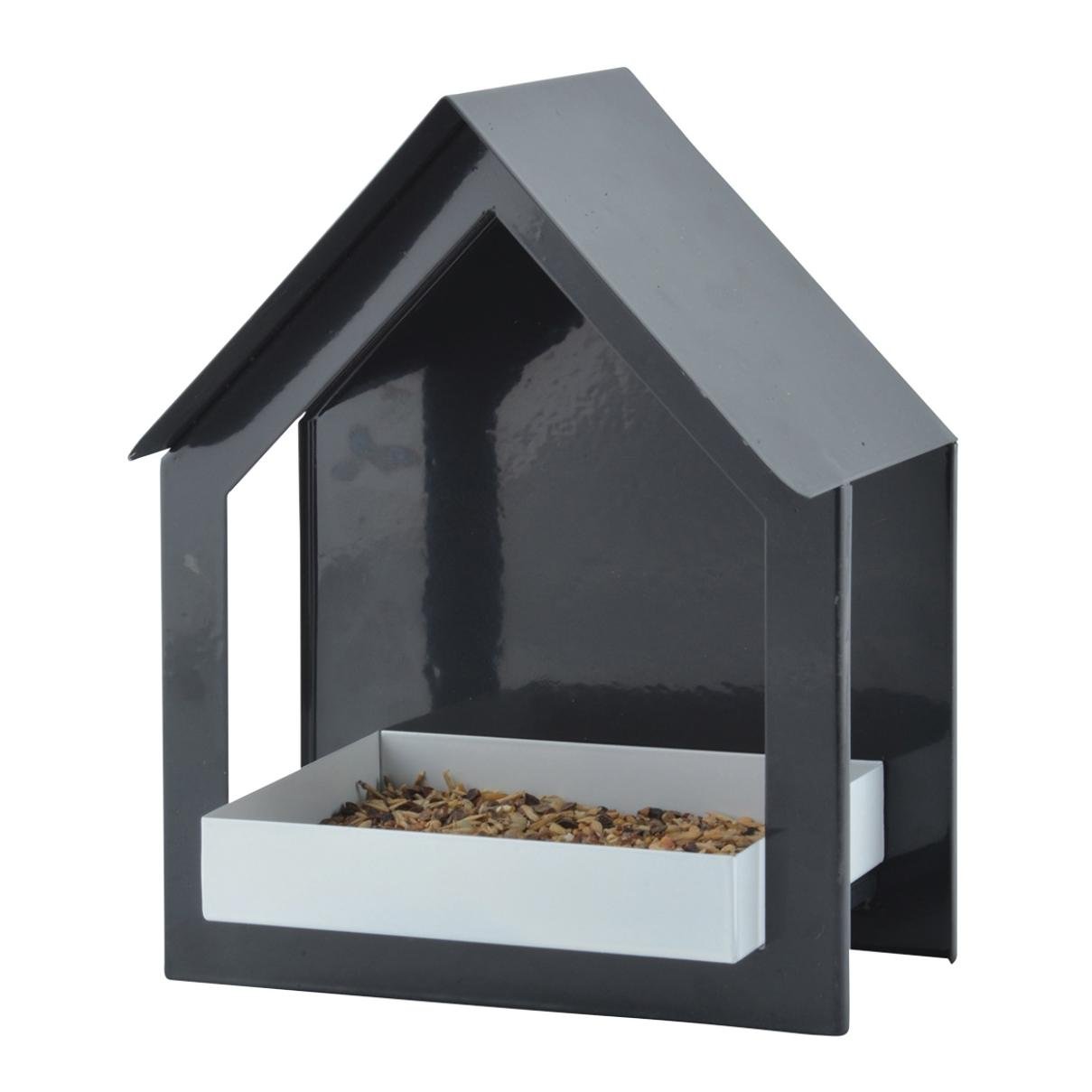 Wandfutterhaus - anthrazit/ weiss