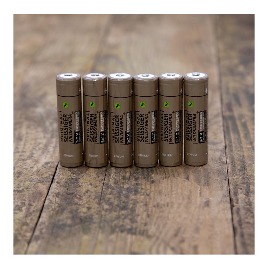 Lithium-Ionen-Akku 18650 6 Stück