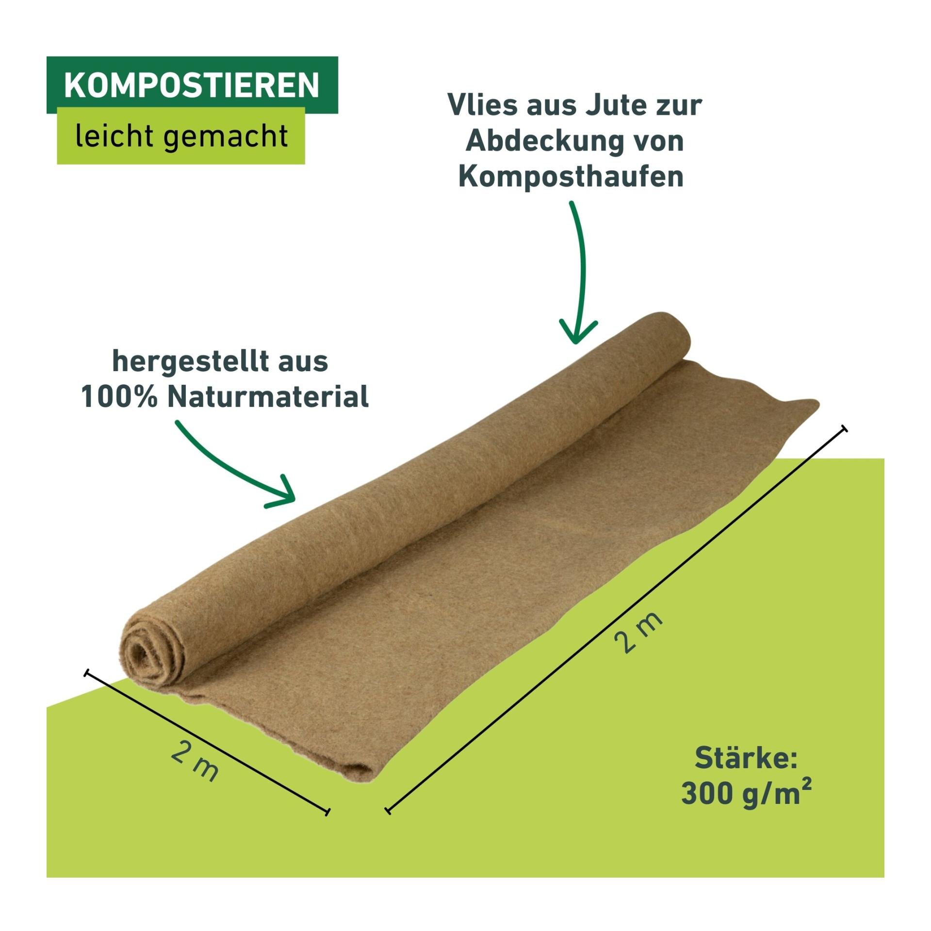 Jute Kompostschutz-Vlies Greenline