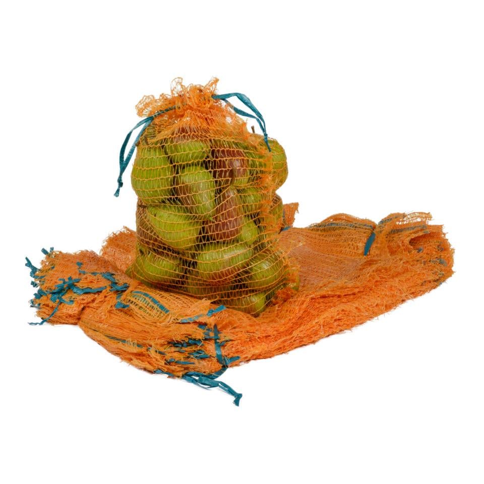 Image of Mainer Raschelsäcke mit Zugband - 5 kg fassend, 32 x 48 cm gross - Orange - bei Hauptner.ch