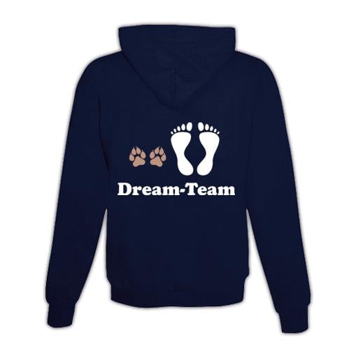 Image of Schwesternuhr Hoodie Dream-Team Unisex - Dunkelblau - bei Hauptner.ch