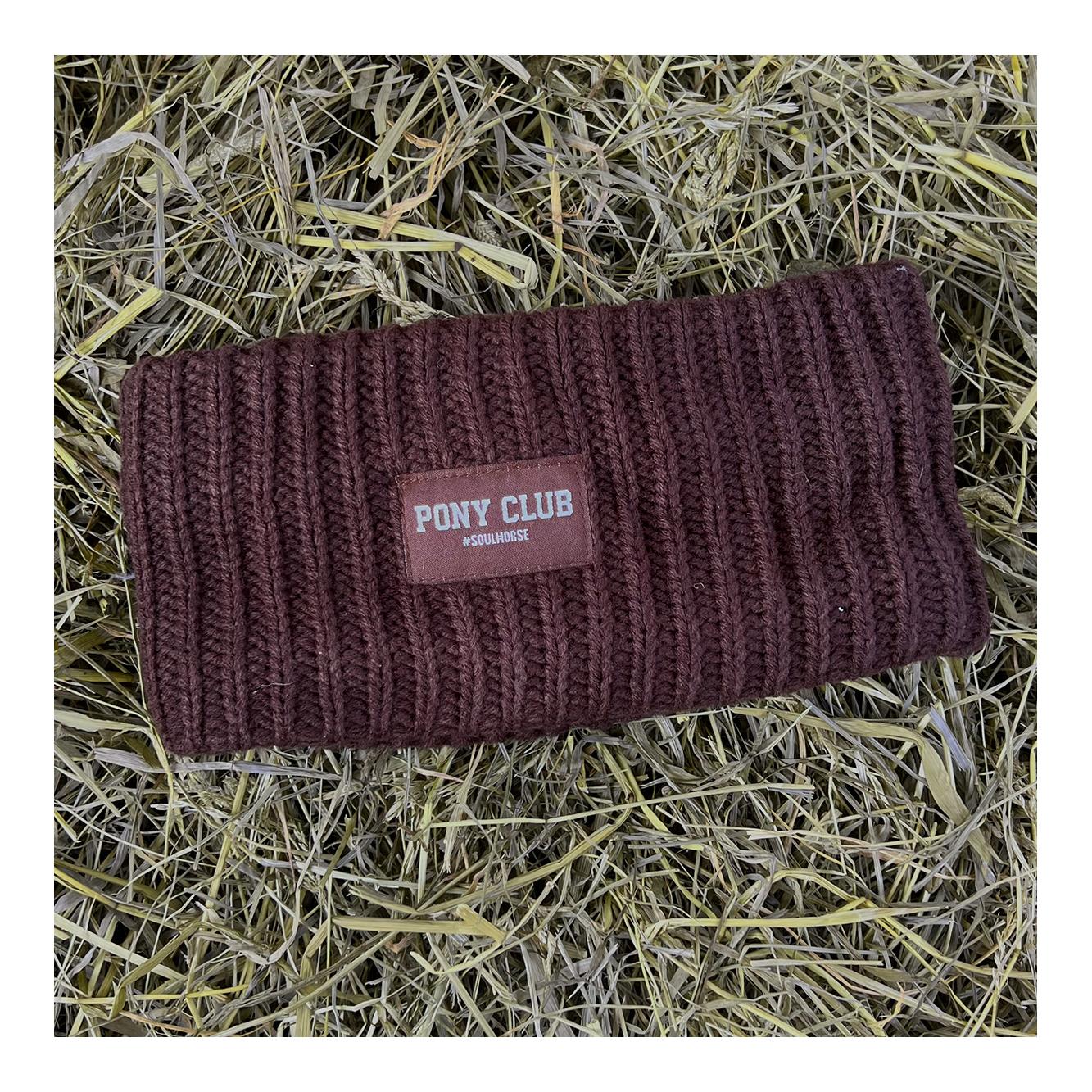 Stirnband "Pony Club" gestrickt & gefüttert