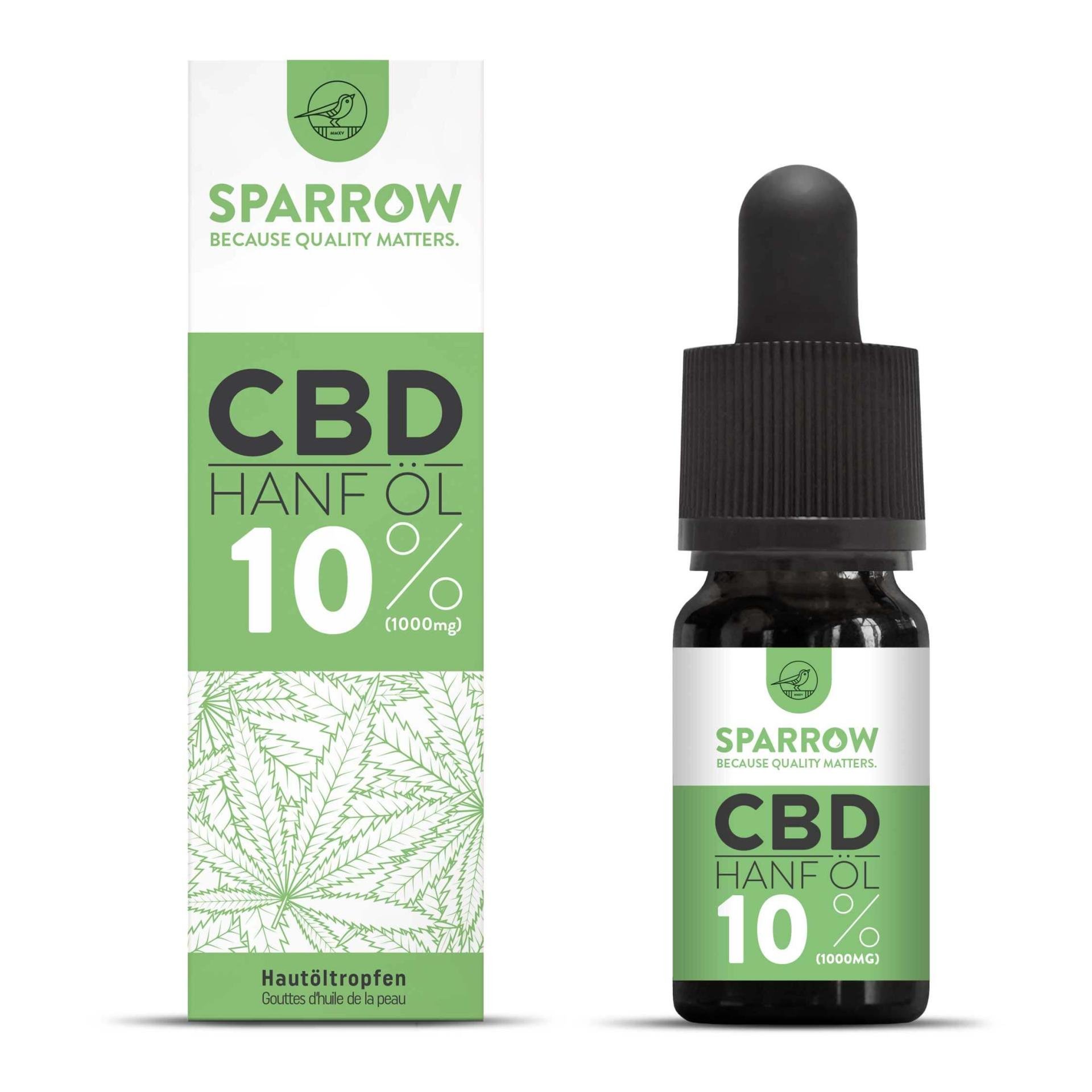 Image of Sparrow Canna Way CBD Hanföl 10% für den Mensch bei Hauptner.ch