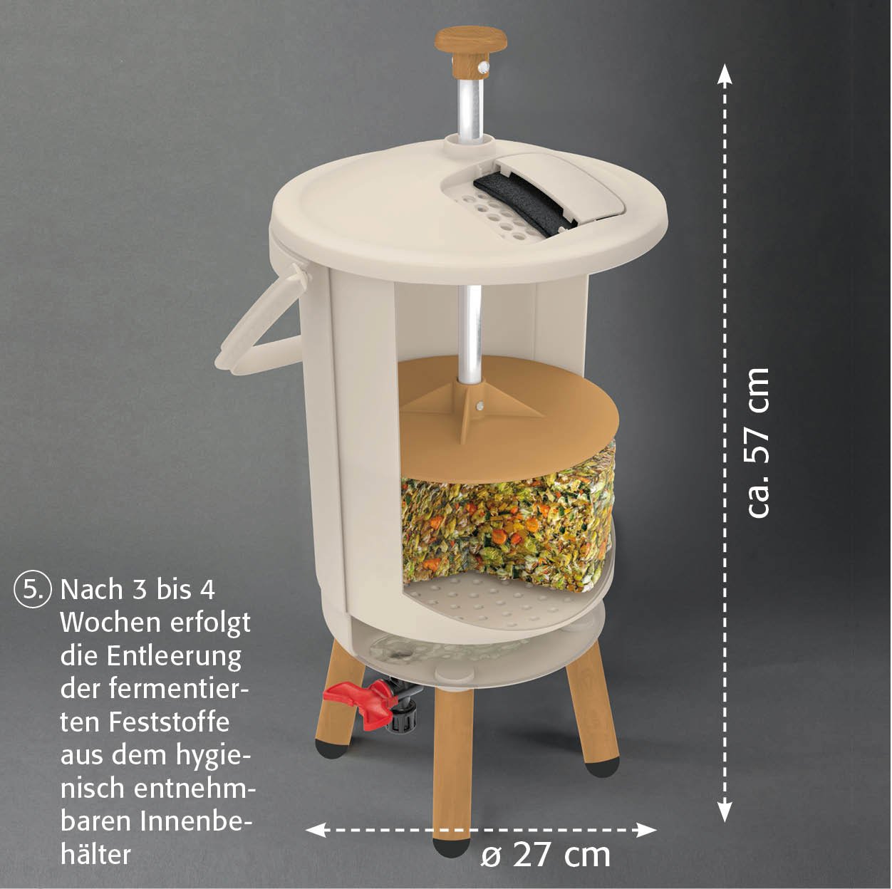 Bokashi Küchenkomposter - Sensei