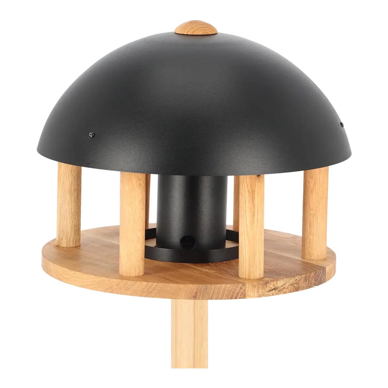 Mangeoire en chêne avec silo