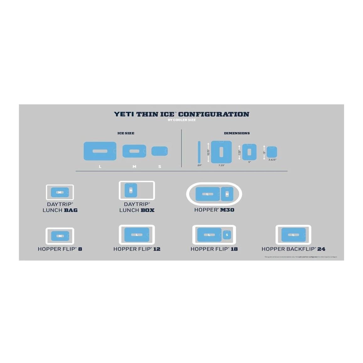 YETI Thin ICE S 1/2LB – Élément de refroidissement