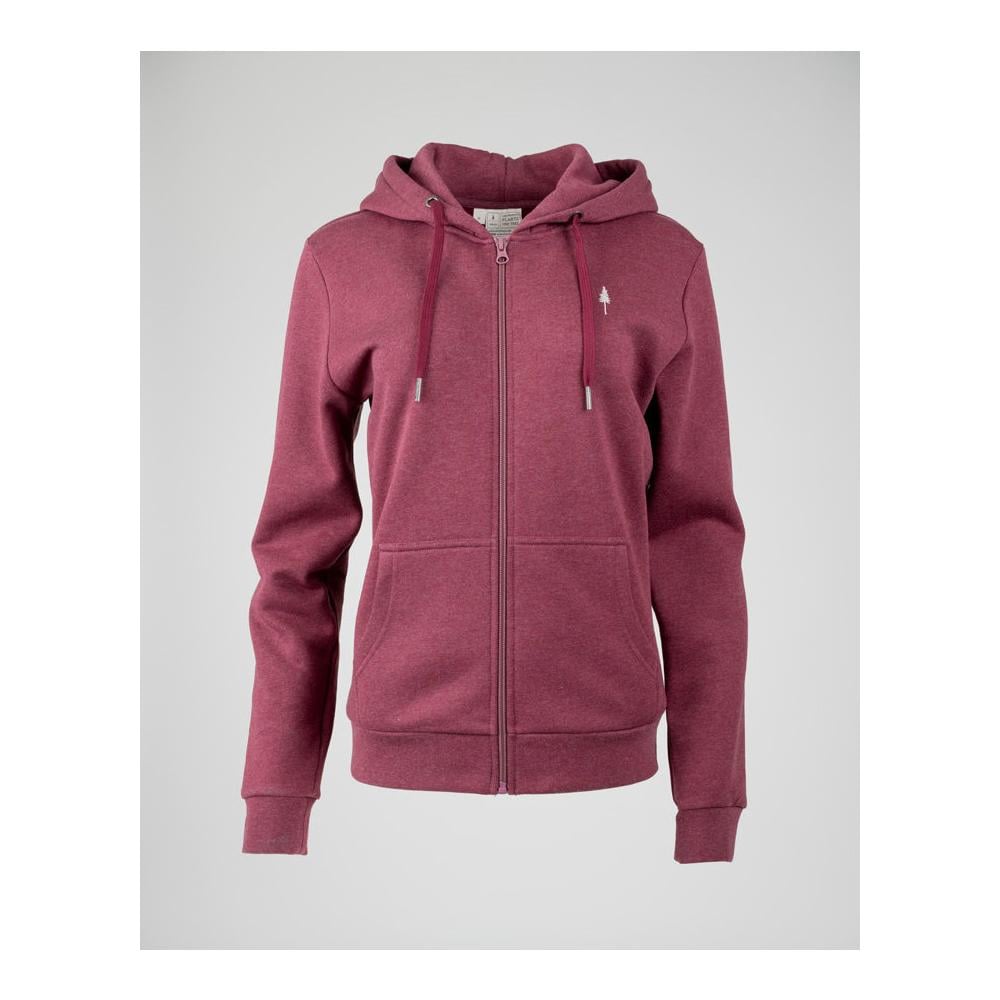 TreeHoodie Zip (Women) - Bordeaux Mel 