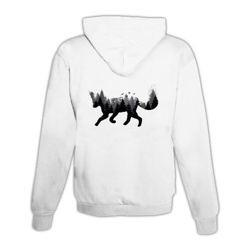Hoodie mit Zipper Wald Fuchs Unisex
