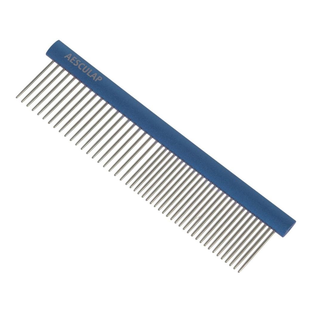 Fellkamm mit Aluminiumgriff - blau