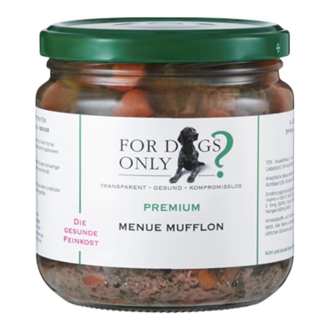 Premium Hundefutter Menue Mufflon