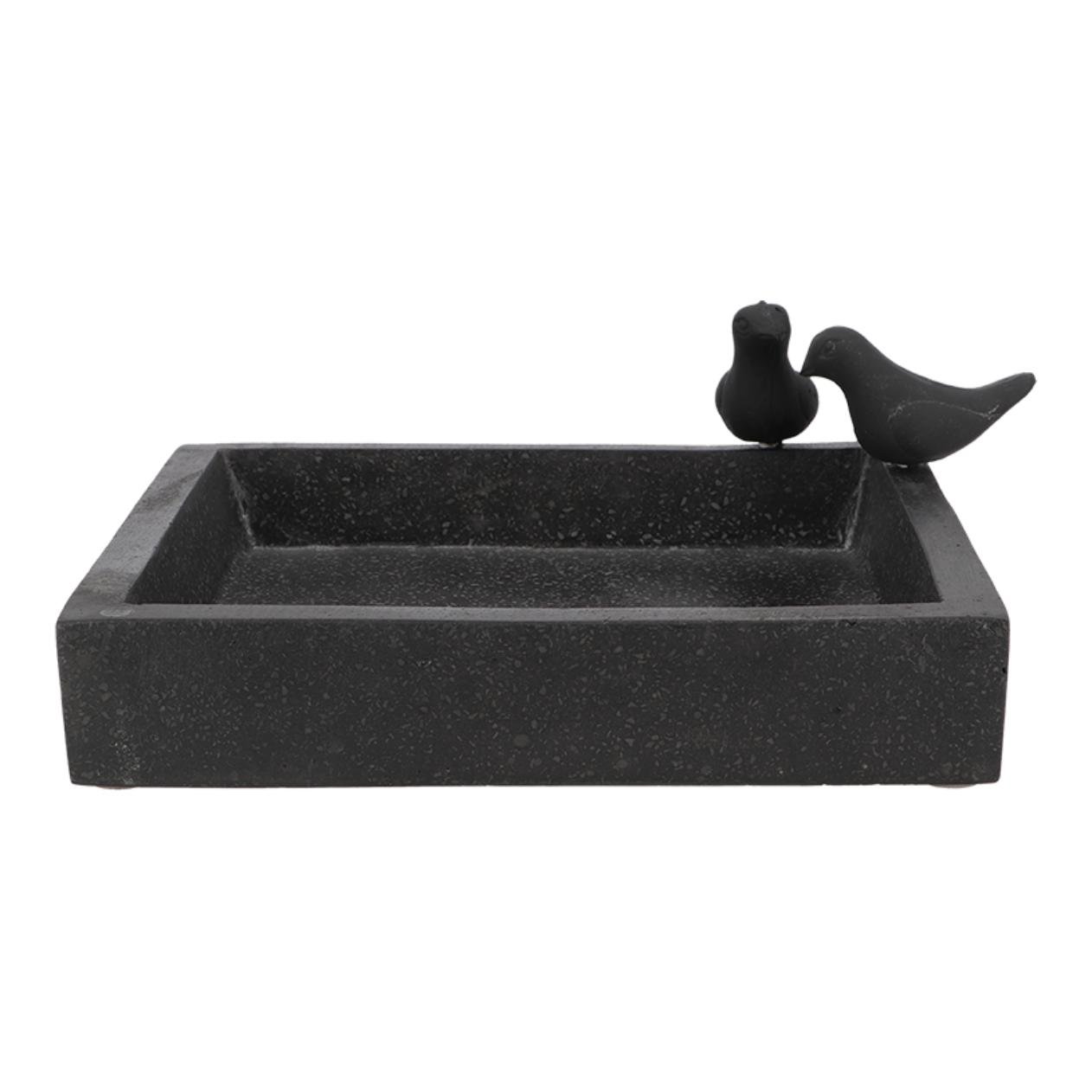 Vogeltränke Terrazzo quadratisch