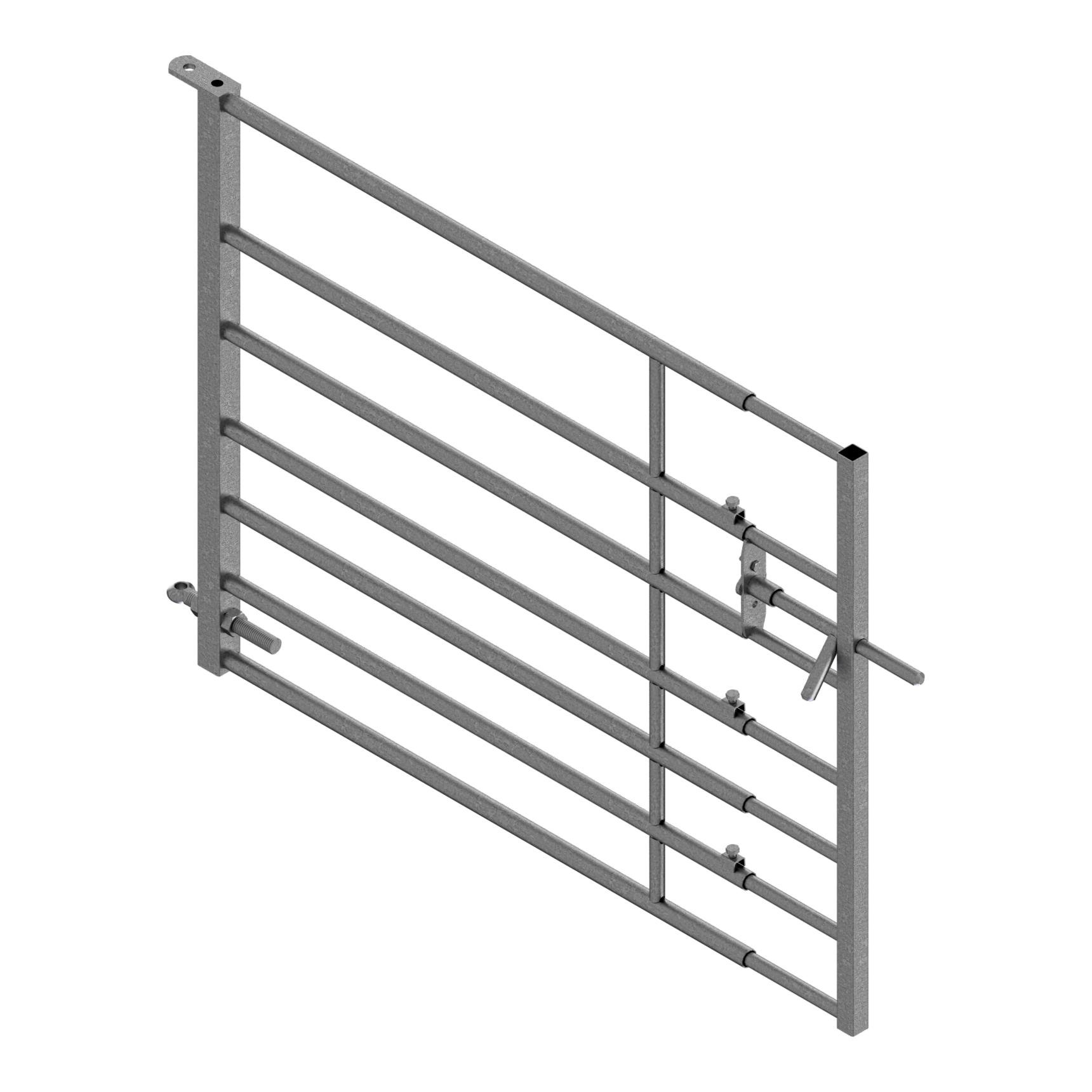 Séparation avec porte pour moutons réglable