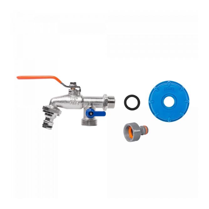 Lot - Adaptateur IBC S60x6 avec deux sorties 3/4"