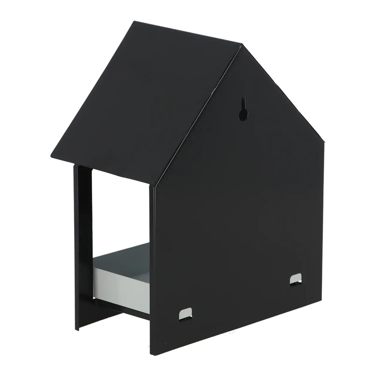 Wandfutterhaus - anthrazit/ weiss