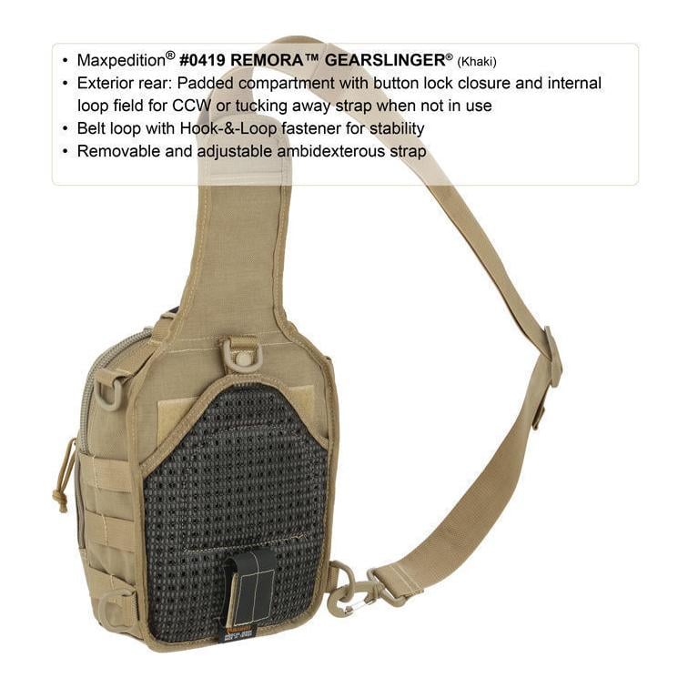Sac à dos Remora Gearslinger de Maxpedition - kaki