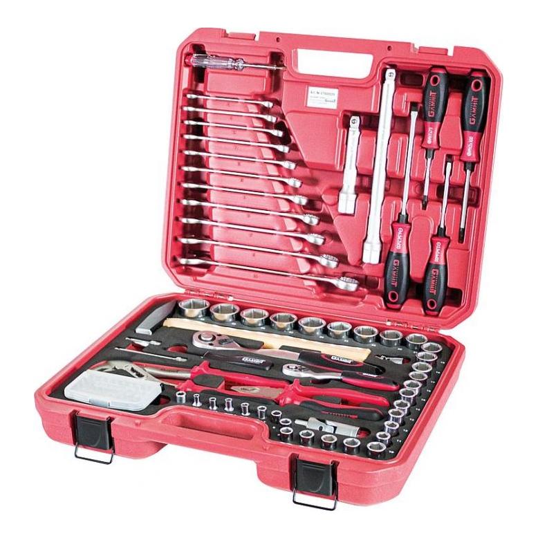 Image of Technolit Werkzeugkombikasten 91teilig - Rot - bei Hauptner.ch