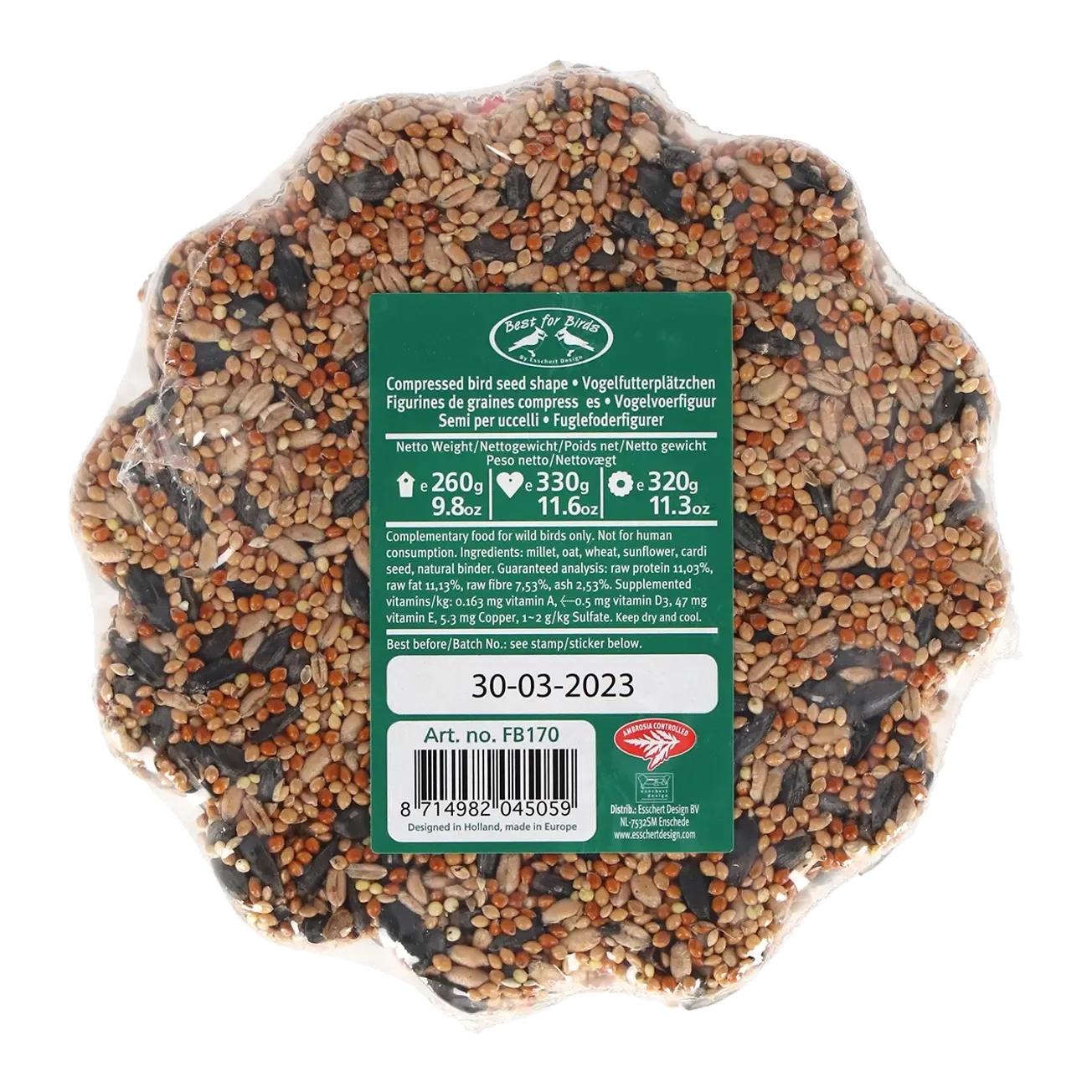 Vogelfutterplätz sortiert