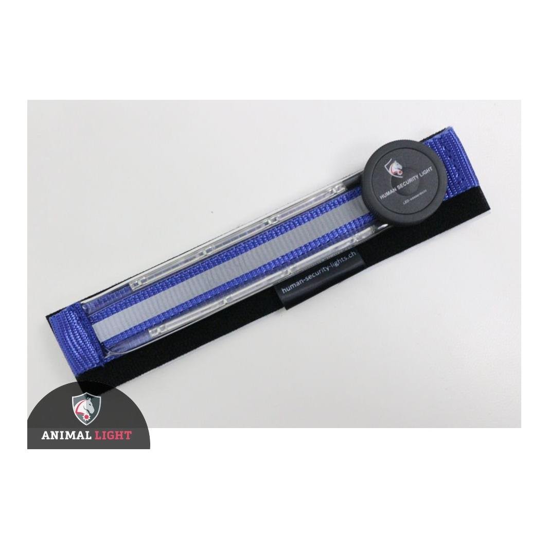 Leucht - Hundegeschirr "Flex" - blau