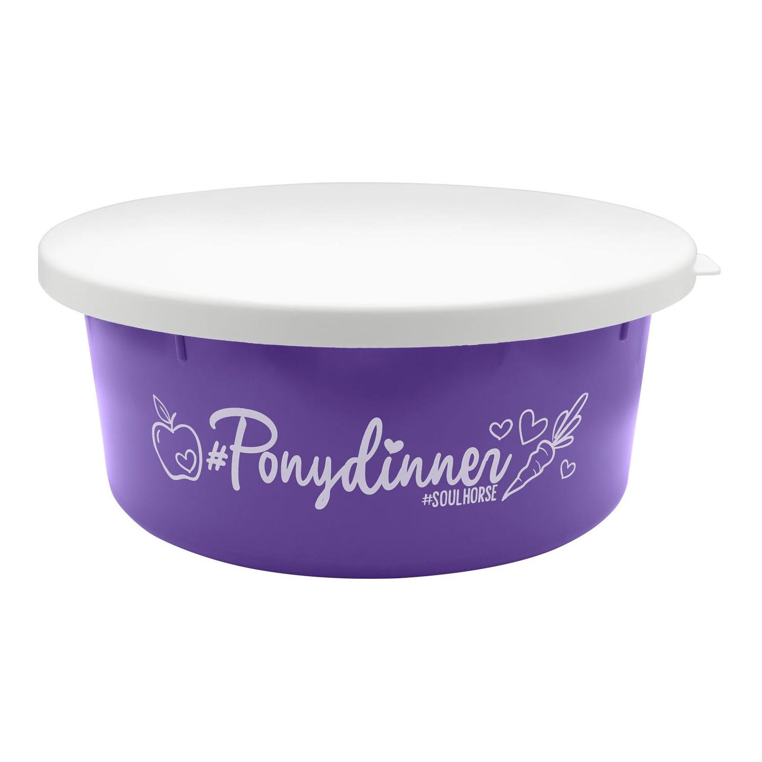 Image of Soulhorse Futterschüssel "Ponydinner" - Lila - bei Hauptner.ch