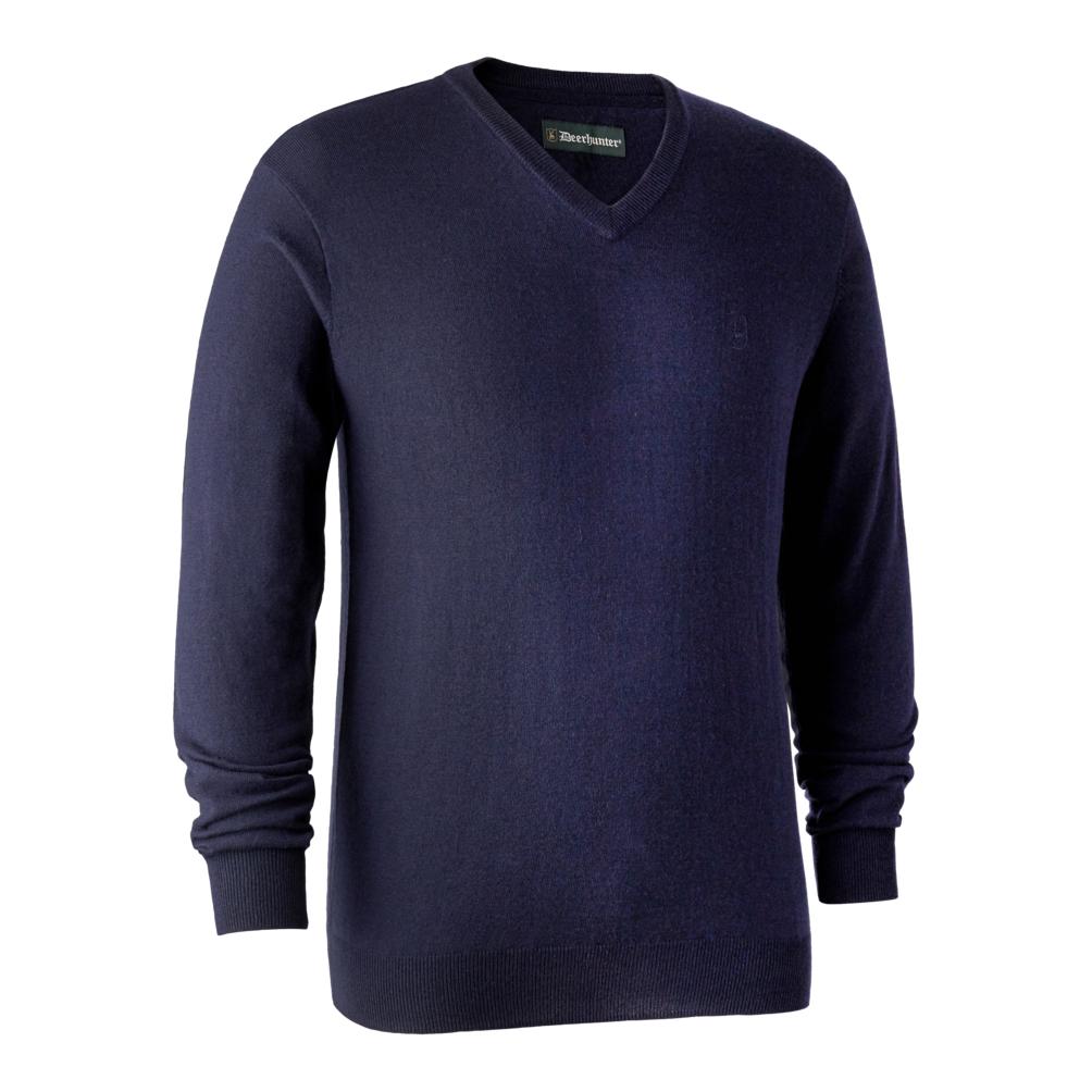 Image of Deerhunter Kingston Pullover mit V-Ausschnitt - Dark Blue bei Hauptner.ch