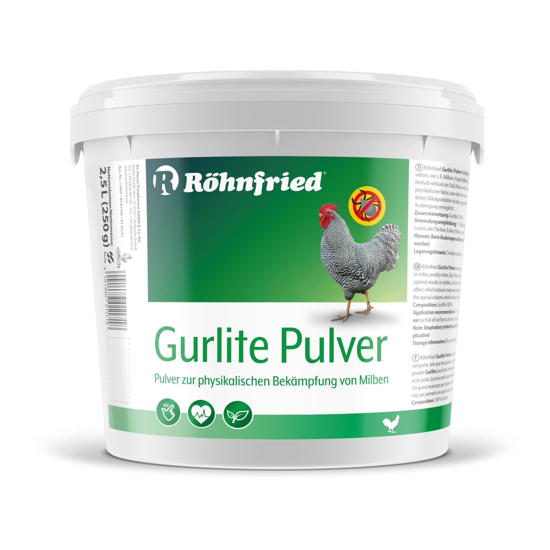 Gurlite Pulver - Lutte contre les acariens