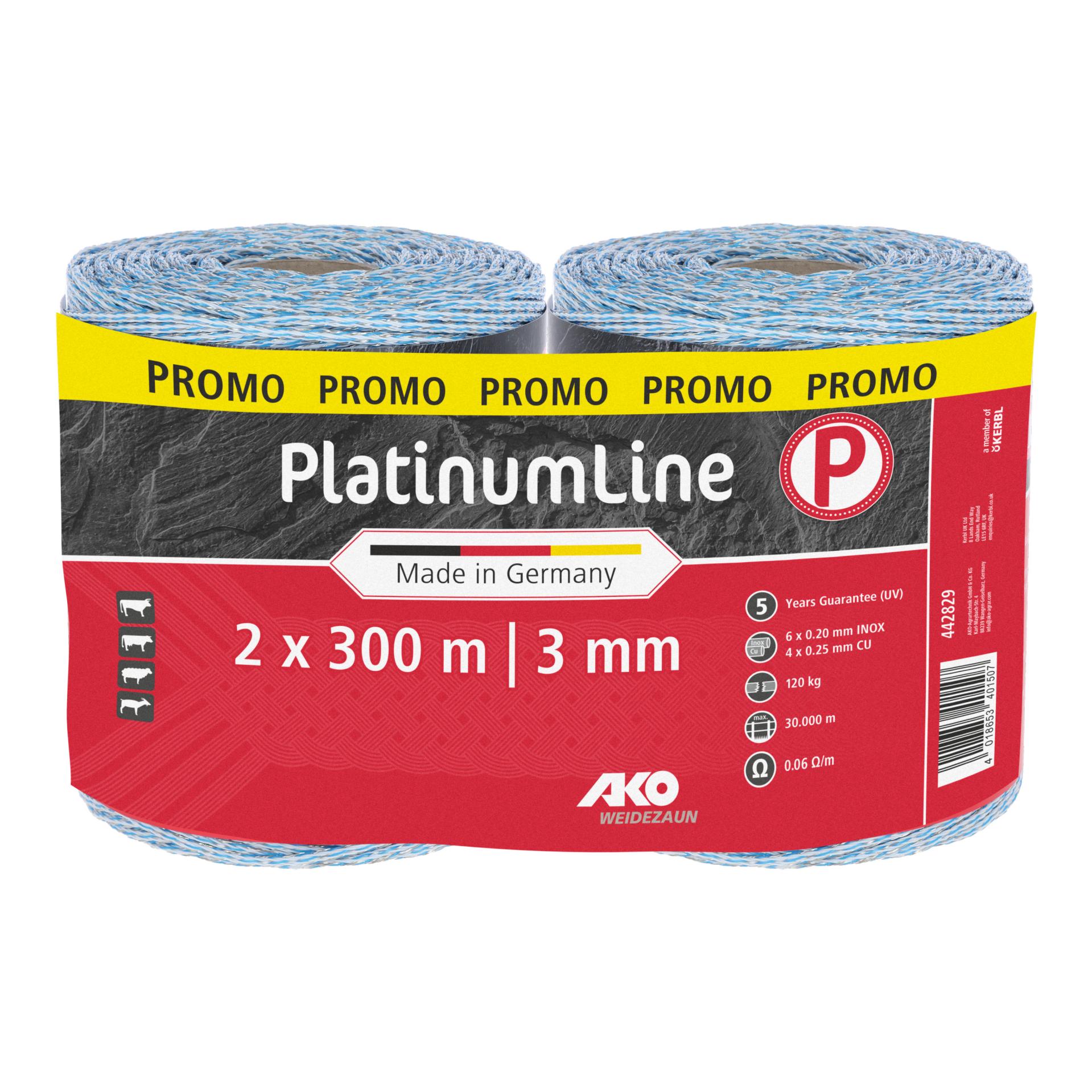 Fil de clôture PlatinumLine tressé