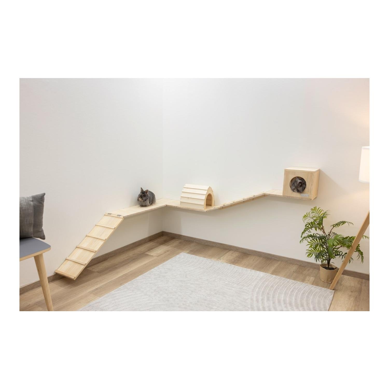 Kerbl Pet Kleintier Wand-Parkour Skywalk  6-teilig