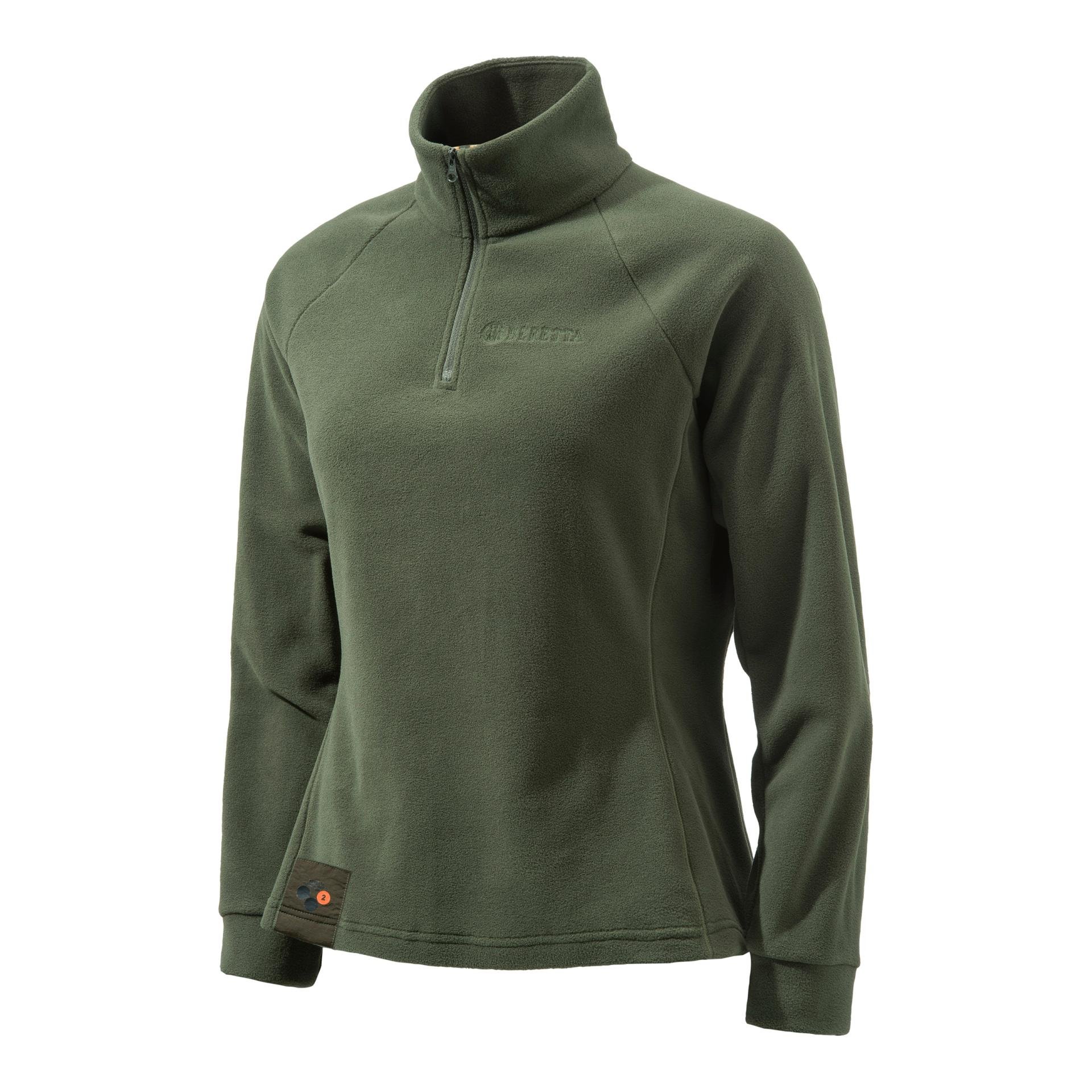 Half Zip Fleece W - grün