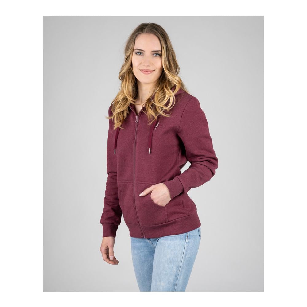 TreeHoodie Zip (Women) - Bordeaux Mel 