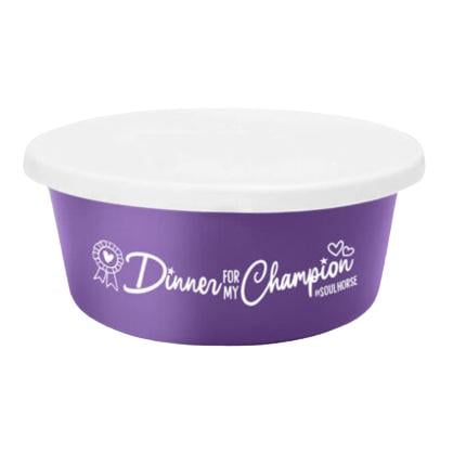 Image of Soulhorse Futterschüssel "Dinner for my Champion" - Lilac - bei Hauptner.ch