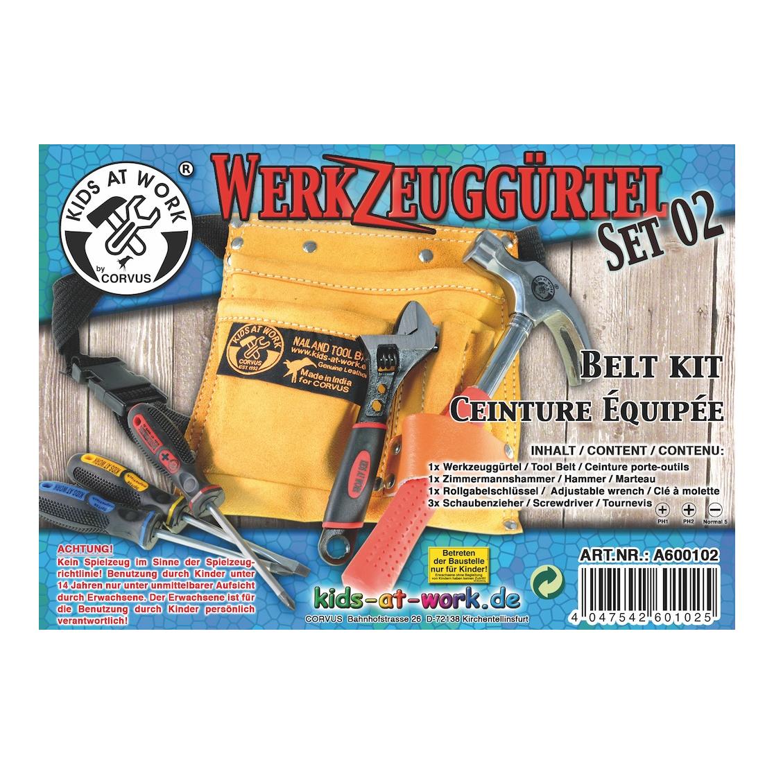 Kit de bricolage : ceinture équipée d'outils pour enfant - Corvus