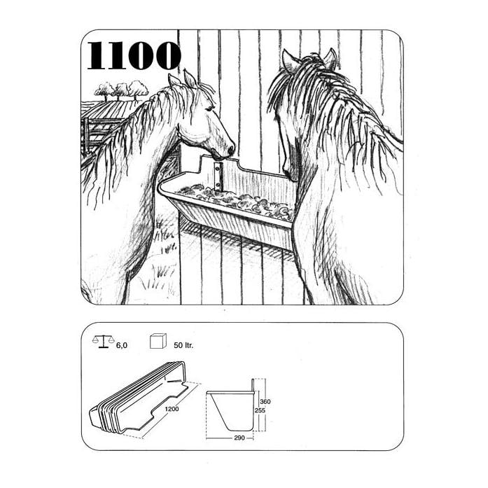 Langtrog aus Kunststoff