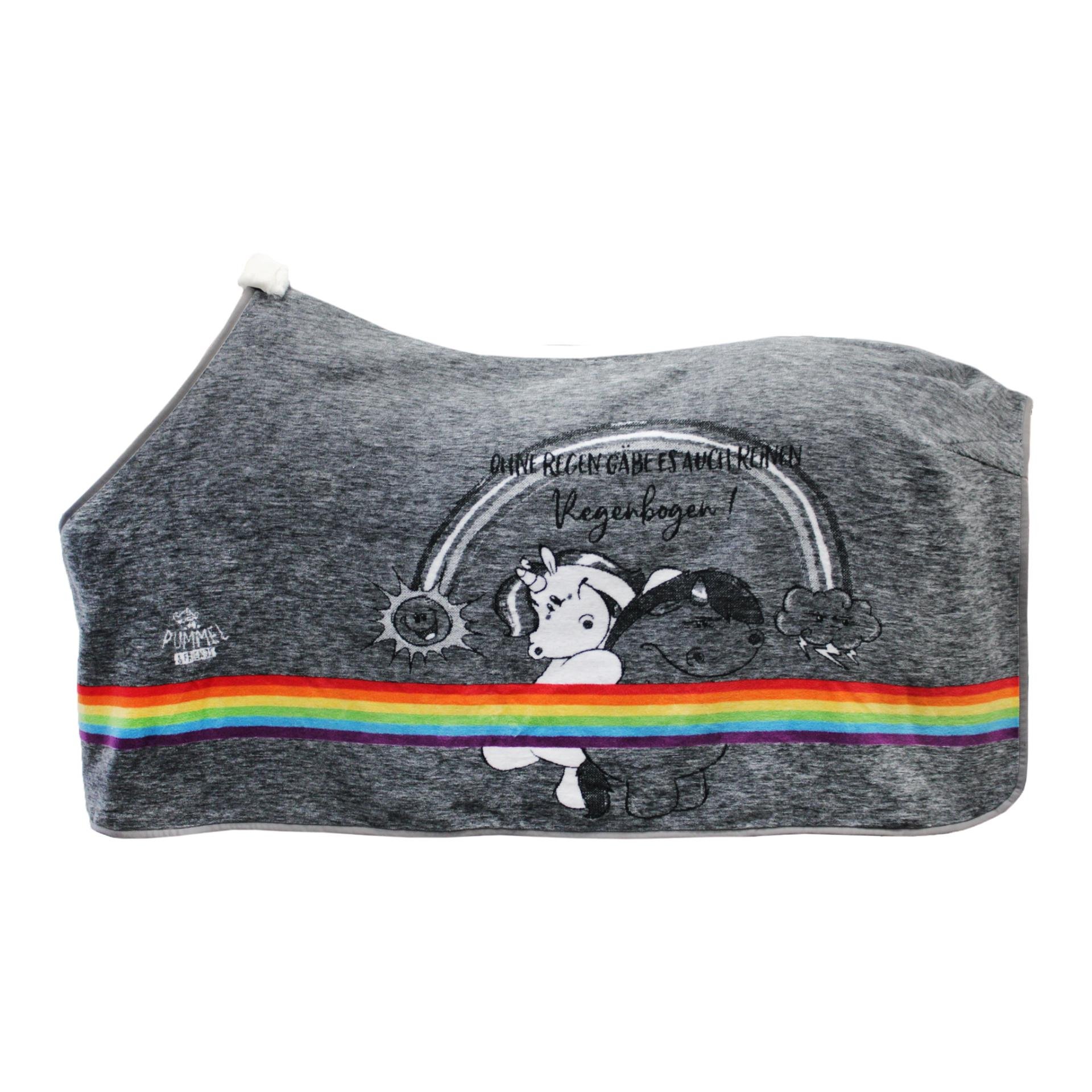 Image of Pummeleinhorn Abschwitzdecke Dralon Pony Pummel & Grummel - grau bei Hauptner.ch