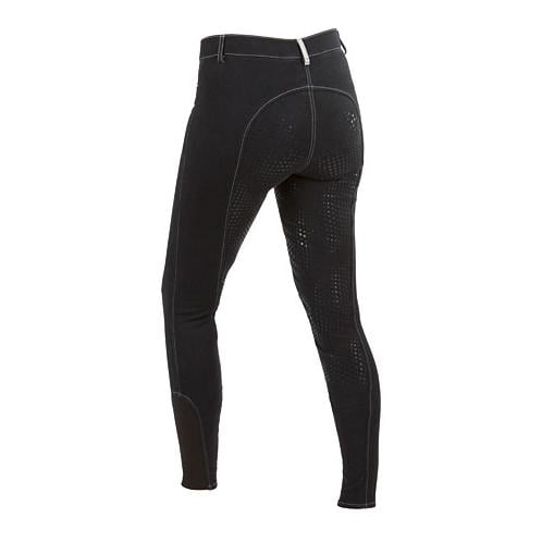 BasicPlus Reithose Vollgrip Damen - schwarz