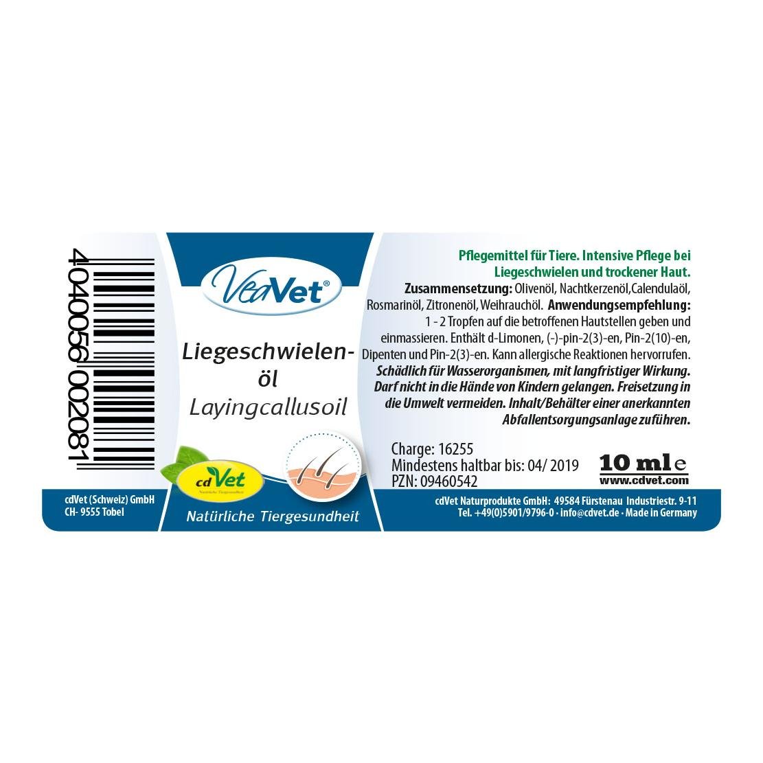 VeaVet Liegeschwielenöl 