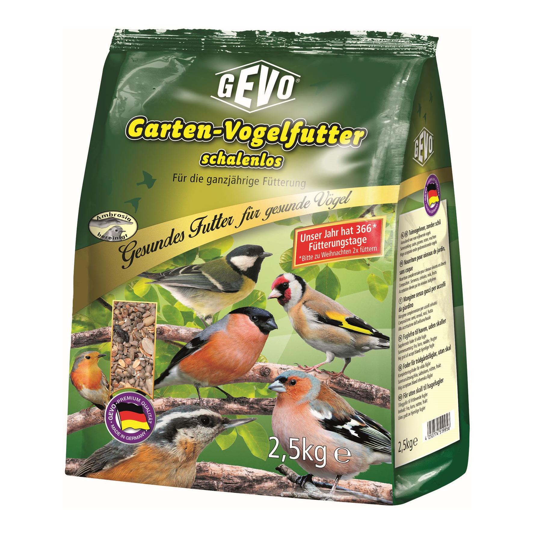 Gartenvogelfutter, schalenlos