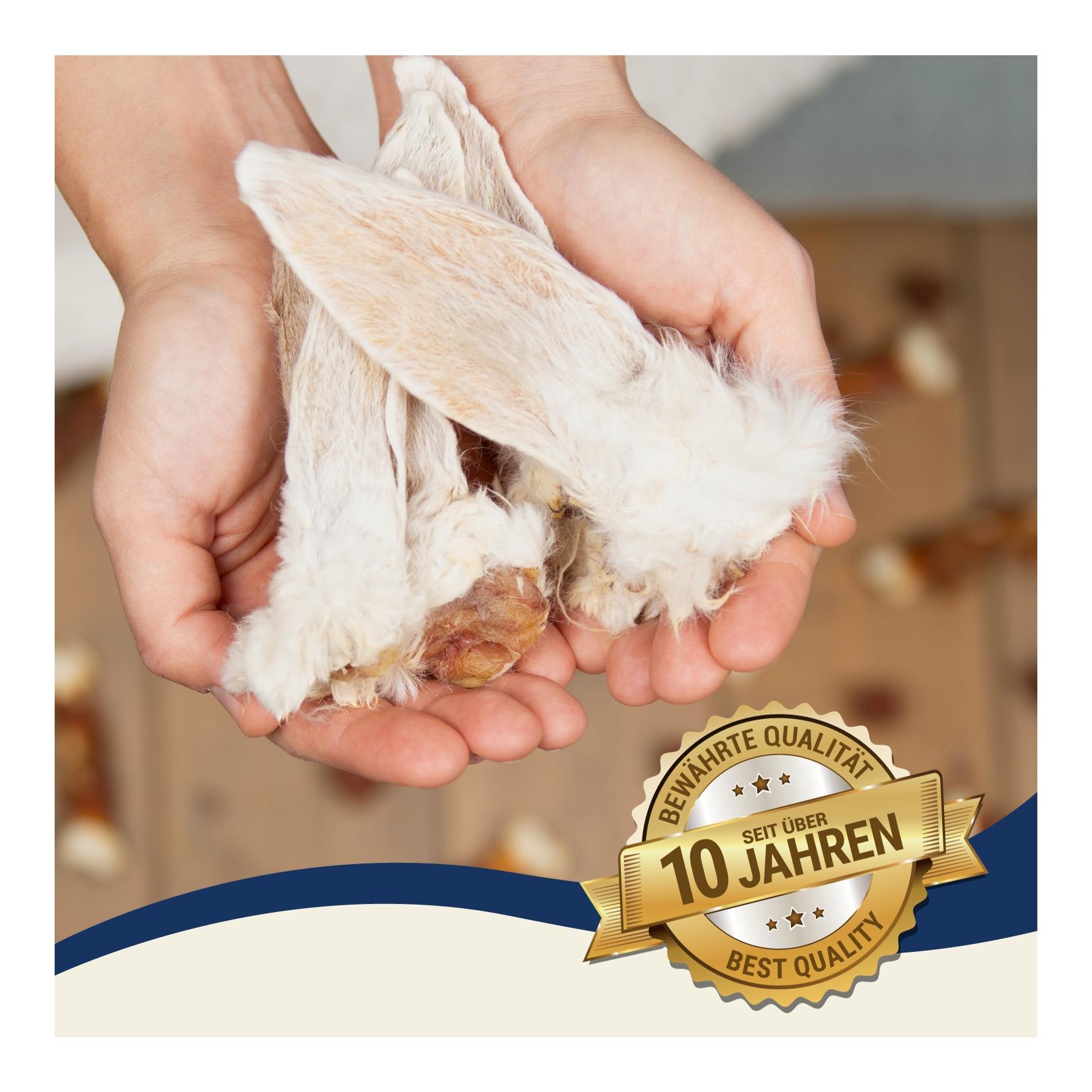 Kaninchenohren mit Fell