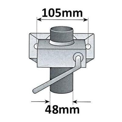 Stützrad - verzinkt